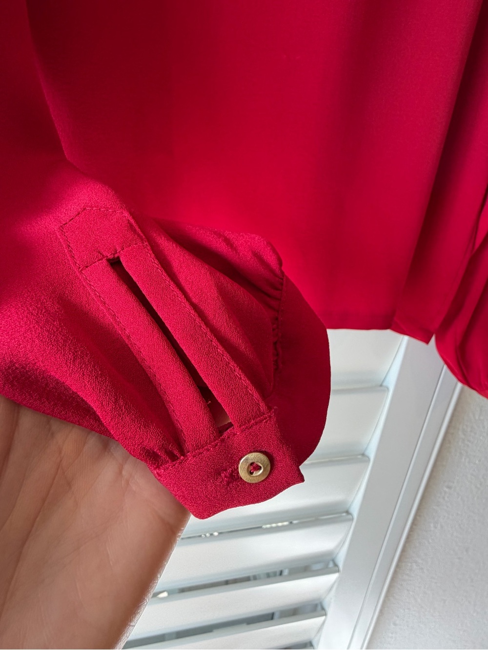 DIANE VON FURSTENBERG DVF NWT Florina Pomegranate Red Silk Bead Top Blouse 6 - Picture 10 of 10